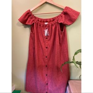 Texture & Thread Off-the-Shoulder Dress